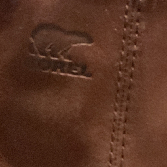 Sorel Joan of Arctic Wedge Mid brown nubuck suede lace up ankle Boots US 9.5 - Picture 4 of 11